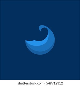 wave logo, whale logo vector eps