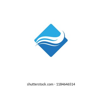 Wave logos symbol vector