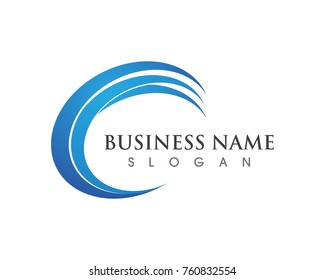 Wave logos symbols