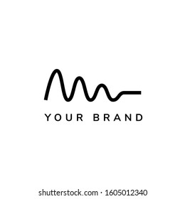 wave logo,wave audio abstract logo,abstract logo