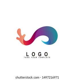 wave logo,wave of the sea design template