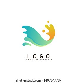 wave logo,wave of the sea design template