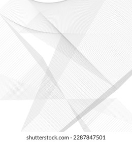 Wave of the many colored lines. Abstract wavy stripes on a white background isolated. Creative line art. Vector illustration EPS 10. Modern technology background, wave design. Vector illustration.