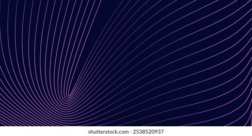 Onda de las muchas líneas de colores. Abstractas rayas onduladas sobre un fondo blanco aislado