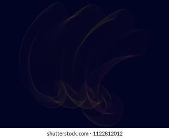 Wave of many colorful lines. Vector.
