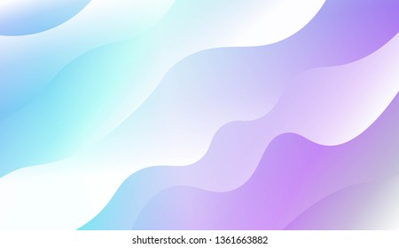 Wave Modern Background. For Business Presentation Wallpaper, Flyer, Cover. Vector Illustration with Color Gradient