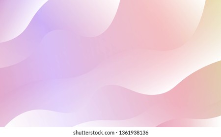 Wave Modern Background. For Business Presentation Wallpaper, Flyer, Cover. Vector Illustration with Color Gradient