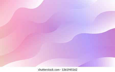 Wave Modern Background. For Business Presentation Wallpaper, Flyer, Cover. Vector Illustration with Color Gradient
