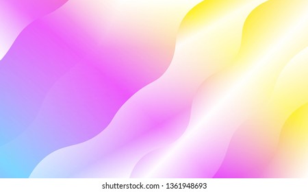 Wave Modern Background. For Business Presentation Wallpaper, Flyer, Cover. Vector Illustration with Color Gradient