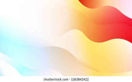 Wave Modern Background. For Business Presentation Wallpaper, Flyer, Cover. Vector Illustration with Color Gradient