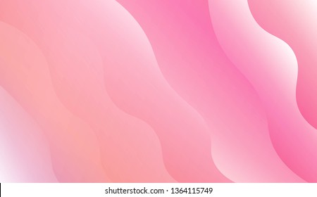 Wave Modern Background. For Business Presentation Wallpaper, Flyer, Cover. Vector Illustration with Color Gradient
