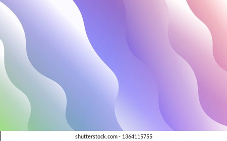 Wave Modern Background. For Business Presentation Wallpaper, Flyer, Cover. Vector Illustration with Color Gradient