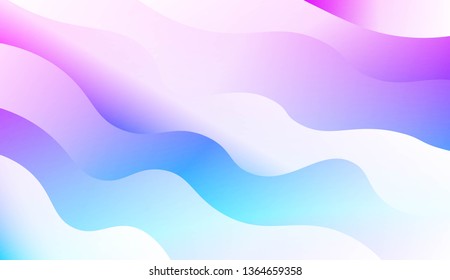 Wave Modern Background. For Business Presentation Wallpaper, Flyer, Cover. Vector Illustration with Color Gradient