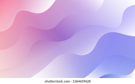 Wave Modern Background. For Business Presentation Wallpaper, Flyer, Cover. Vector Illustration with Color Gradient