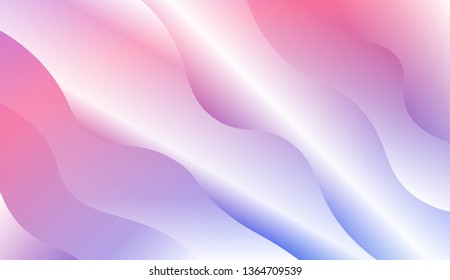 Wave Modern Background. For Business Presentation Wallpaper, Flyer, Cover. Vector Illustration with Color Gradient