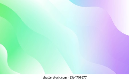 Wave Modern Background. For Business Presentation Wallpaper, Flyer, Cover. Vector Illustration with Color Gradient