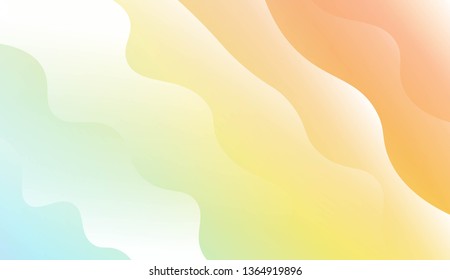 Wave Modern Background. For Business Presentation Wallpaper, Flyer, Cover. Vector Illustration with Color Gradient