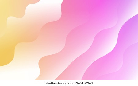 Wave Modern Background. For Business Presentation Wallpaper, Flyer, Cover. Vector Illustration with Color Gradient