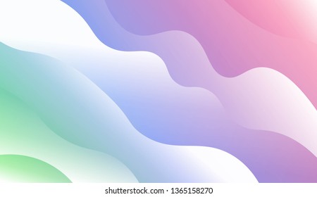 Wave Modern Background. For Business Presentation Wallpaper, Flyer, Cover. Vector Illustration with Color Gradient
