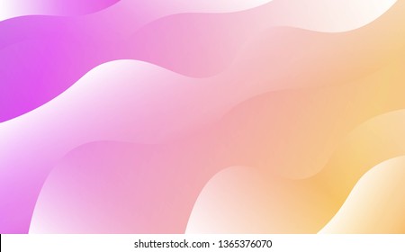 Wave Modern Background. For Business Presentation Wallpaper, Flyer, Cover. Vector Illustration with Color Gradient