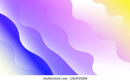Wave Modern Background. For Business Presentation Wallpaper, Flyer, Cover. Vector Illustration with Color Gradient