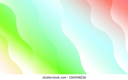 Wave Modern Background. For Business Presentation Wallpaper, Flyer, Cover. Vector Illustration with Color Gradient