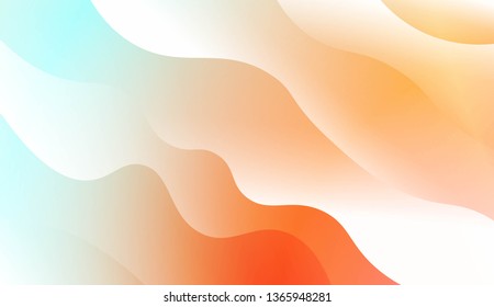 Wave Modern Background. For Business Presentation Wallpaper, Flyer, Cover. Vector Illustration with Color Gradient