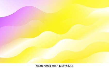 Wave Modern Background. For Business Presentation Wallpaper, Flyer, Cover. Vector Illustration with Color Gradient