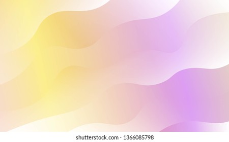 Wave Modern Background. For Business Presentation Wallpaper, Flyer, Cover. Vector Illustration with Color Gradient
