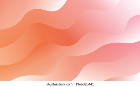 Wave Modern Background. For Business Presentation Wallpaper, Flyer, Cover. Vector Illustration with Color Gradient