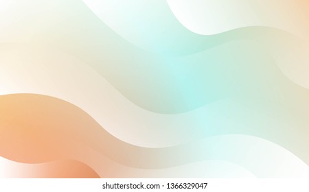 Wave Modern Background. For Business Presentation Wallpaper, Flyer, Cover. Vector Illustration with Color Gradient