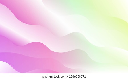 Wave Modern Background. For Business Presentation Wallpaper, Flyer, Cover. Vector Illustration with Color Gradient