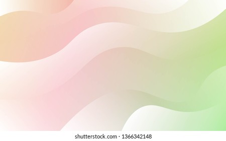 Wave Modern Background. For Business Presentation Wallpaper, Flyer, Cover. Vector Illustration with Color Gradient
