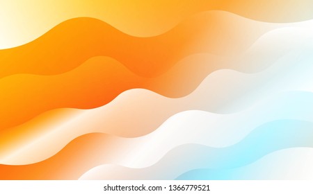 Wave Modern Background. For Business Presentation Wallpaper, Flyer, Cover. Vector Illustration with Color Gradient