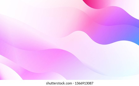 Wave Modern Background. For Business Presentation Wallpaper, Flyer, Cover. Vector Illustration with Color Gradient