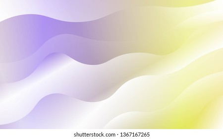 Wave Modern Background. For Business Presentation Wallpaper, Flyer, Cover. Vector Illustration with Color Gradient