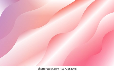 Wave Modern Background. For Business Presentation Wallpaper, Flyer, Cover. Vector Illustration with Color Gradient