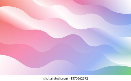 Wave Modern Background. For Business Presentation Wallpaper, Flyer, Cover. Vector Illustration with Color Gradient