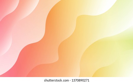 Wave Modern Background. For Business Presentation Wallpaper, Flyer, Cover. Vector Illustration with Color Gradient