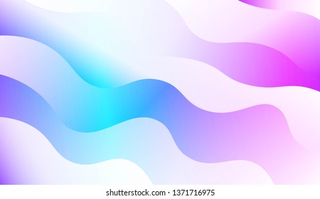 Wave Modern Background. For Business Presentation Wallpaper, Flyer, Cover. Vector Illustration with Color Gradient