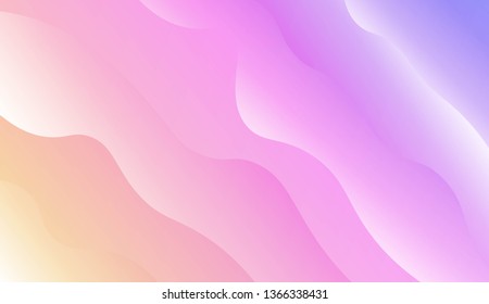 Wave Modern Background. For Your Design Wallpaper, Presentation, Banner, Flyer, Cover Page, Landing Page. Vector Illustration with Color Gradient