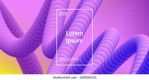 Wave Modern Trendy Background. Creative layout flow shapes. Geometric gradient composition wallpaper. Abstract Minimal Dynamic colorful wavy elements. Template Poster Flyer. Vector illustration EPS10