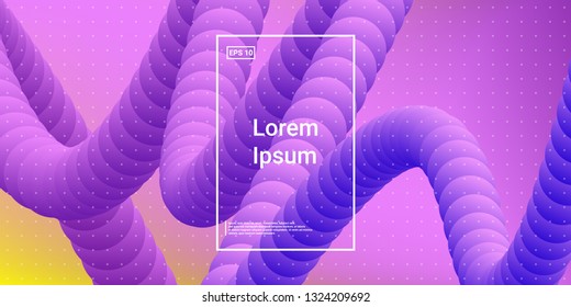 Wave Modern Trendy Background. Creative layout flow shapes. Geometric gradient composition wallpaper. Abstract Minimal Dynamic colorful wavy elements. Template Poster Flyer. Vector illustration EPS10