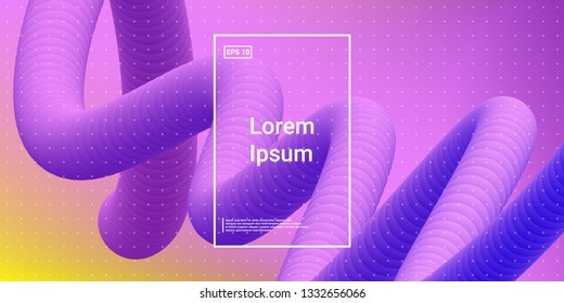 Wave Modern Trendy Background. Creative layout flow shapes. Geometric gradient composition wallpaper. Abstract Minimal Dynamic colorful wavy elements. Template Poster Flyer. Vector illustration EPS10