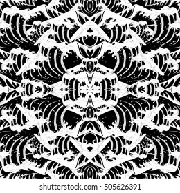 wave monochrome seamless background