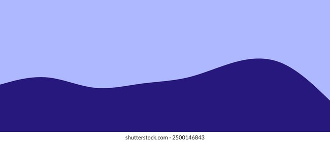 Welle Berg dunkelblaue Schicht Vektorabstrakt, flache Grafik geschichtete Bergkette Hintergrund Landschaft Design.