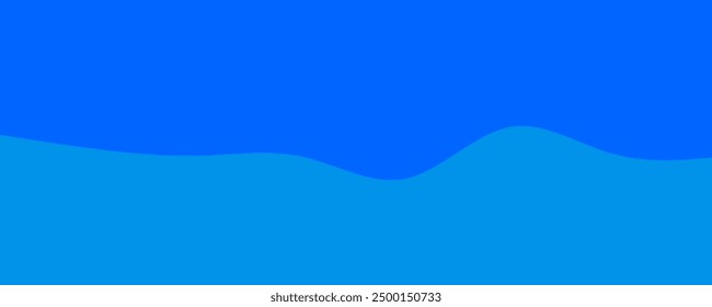 wave mountain dark blue layer background vector abstract, flat graphic layered mountain range blue water background design.