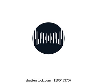 Wave music logo and symbol