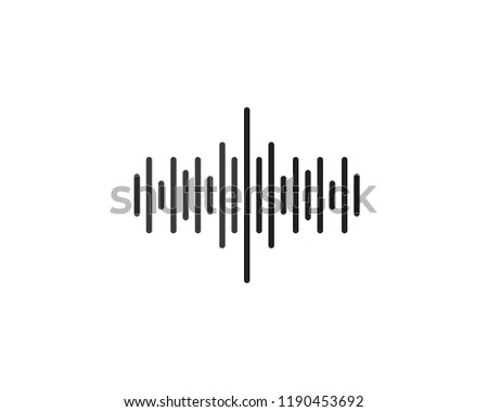 Wave music logo and symbol