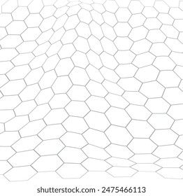 Wave Net Background. Soccer Vector.